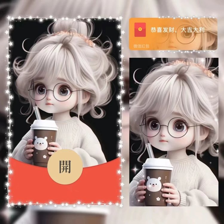 【红包封面】可以给我买一杯奶茶吗/la